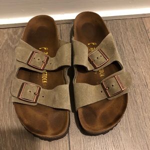 Birkenstock Arizona Suede Leather Taupe